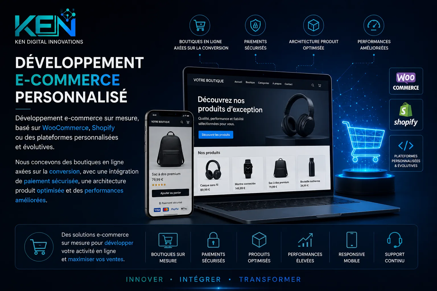 Développement e-commerce personnalisé